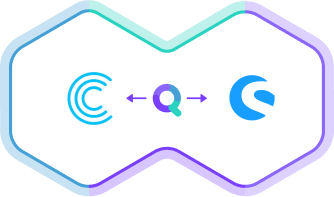 Shopware 6 with Contentserv Integration synQup's logo in the middle connects Contentserv (left side) with Shopware 6 (right side)